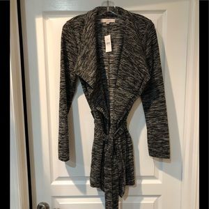 ANN TAYLOR LOFT BELTED CARDIGAN SIZE M